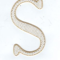 Letter S in white motif